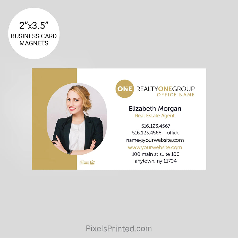 Realty ONE Group business card magnets PixelsPrinted 