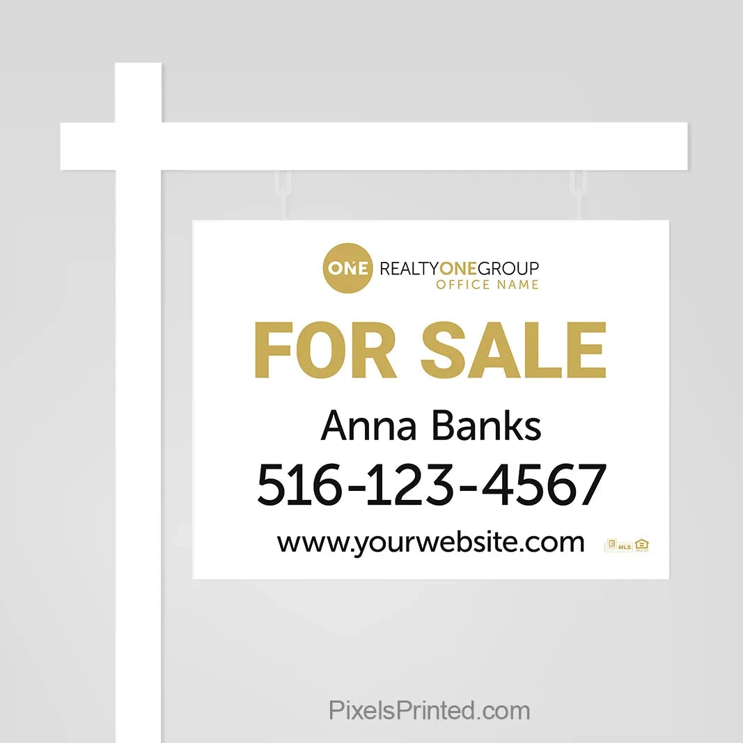 Realty ONE Group for sale sign panels sign panels PixelsPrinted 