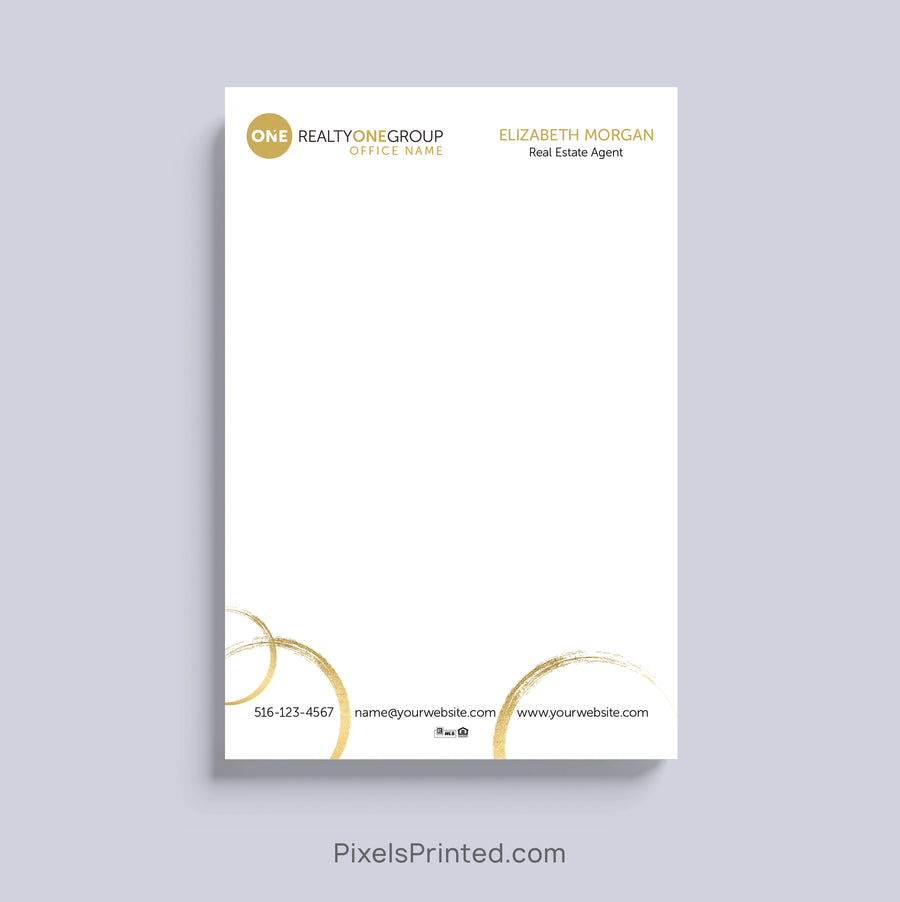 Realty ONE Group realtor marketing notepads