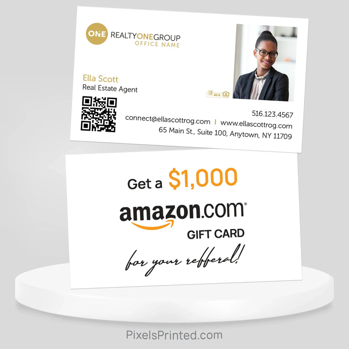 Realty ONE Group referral business cards Business Cards PixelsPrinted 