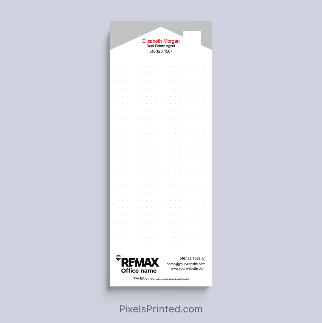 Personalized RE/MAX bullet journal realtor notepad with house design
