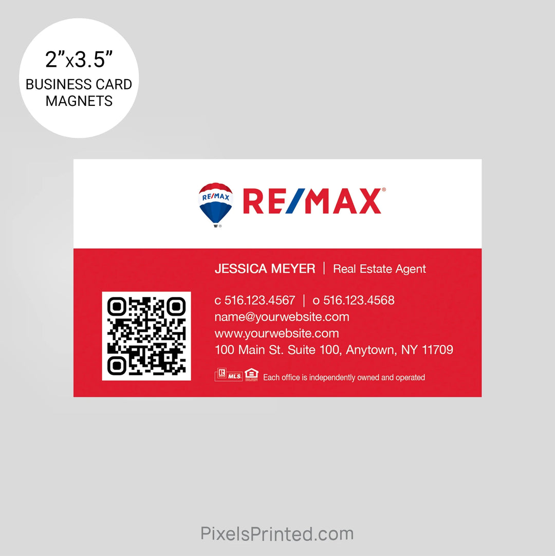 REMAX business card magnets PixelsPrinted 