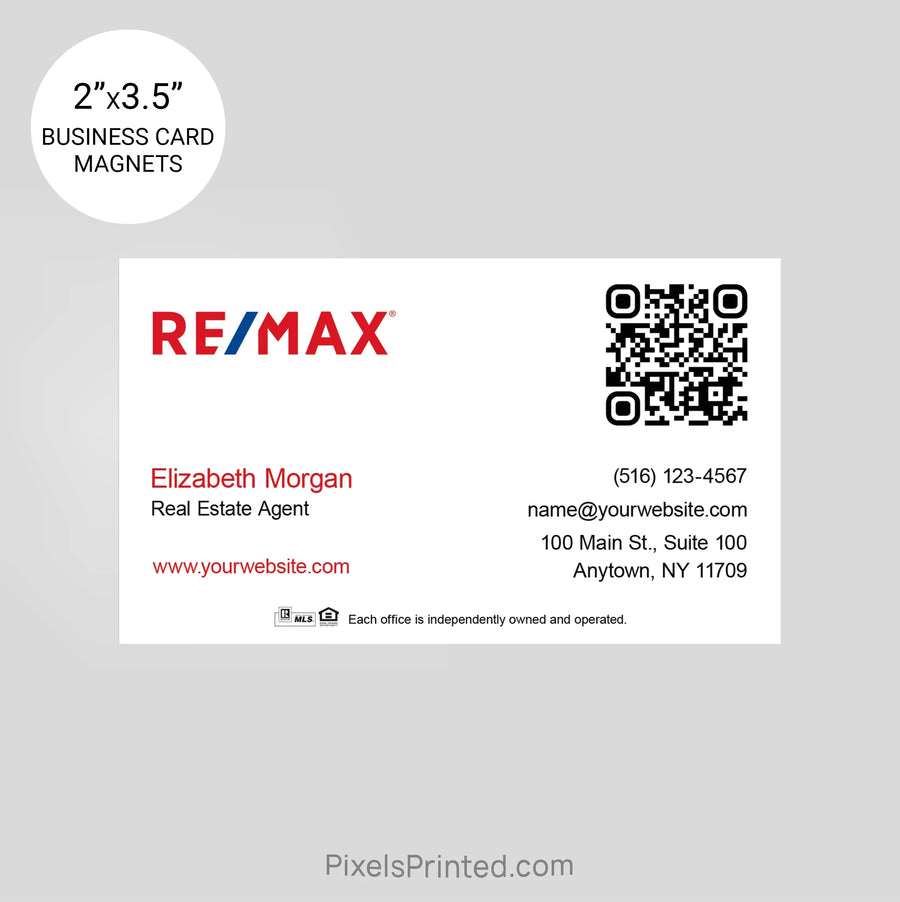 REMAX business card magnets PixelsPrinted 
