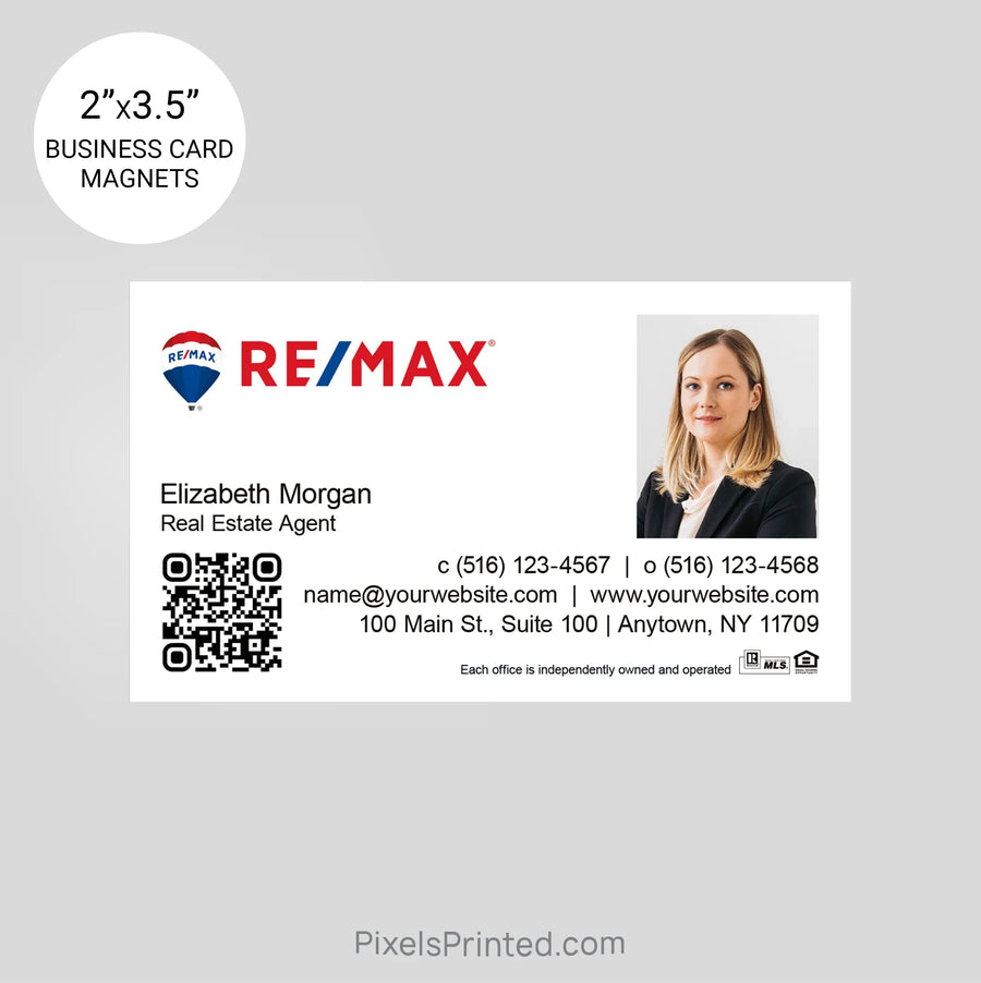 REMAX business card magnets PixelsPrinted 