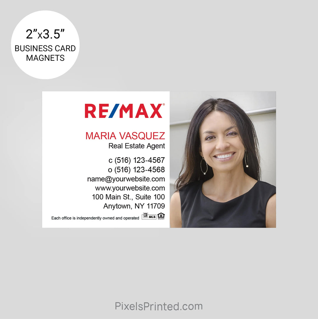 REMAX business card magnets PixelsPrinted 