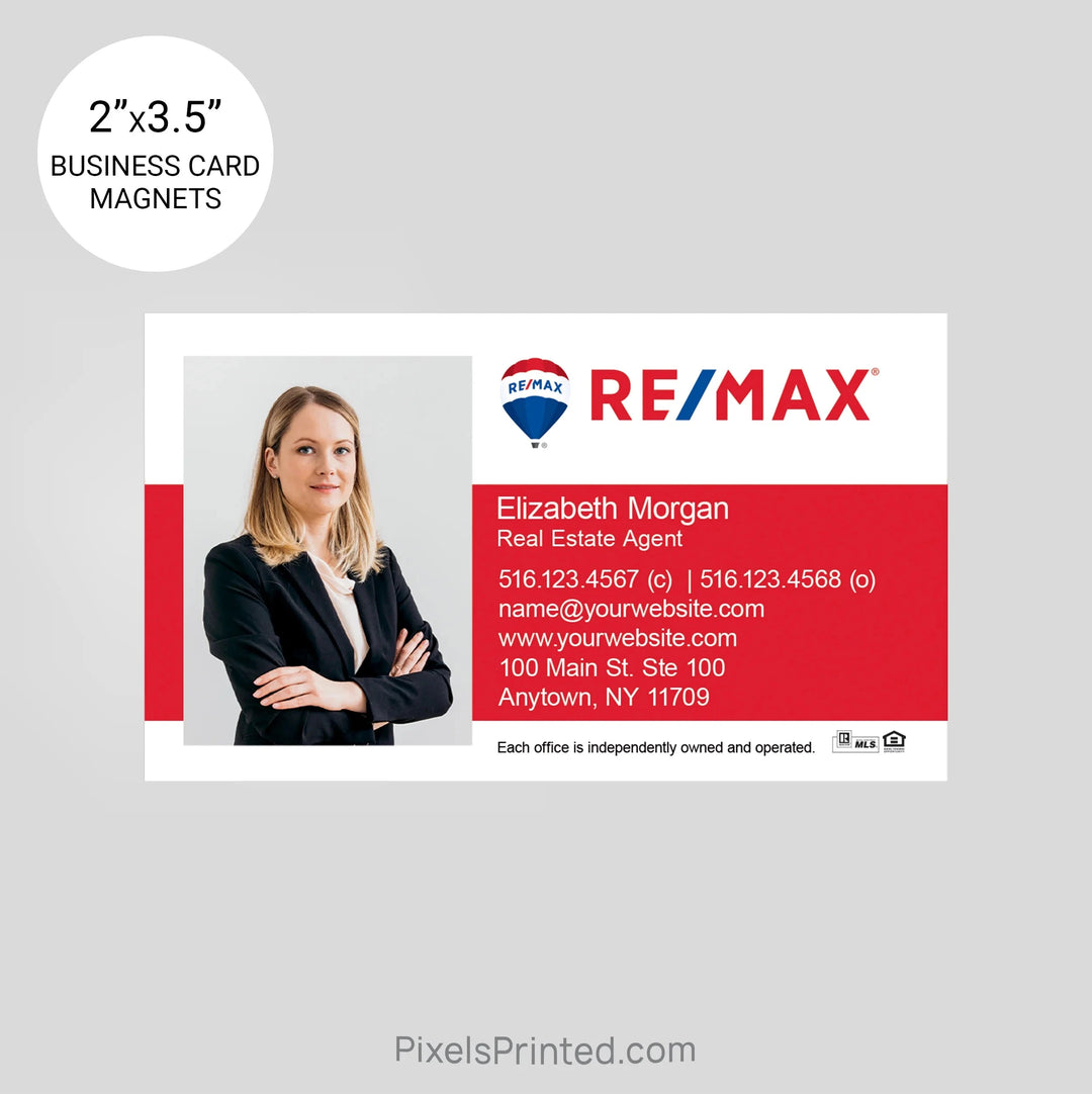 REMAX business card magnets PixelsPrinted 