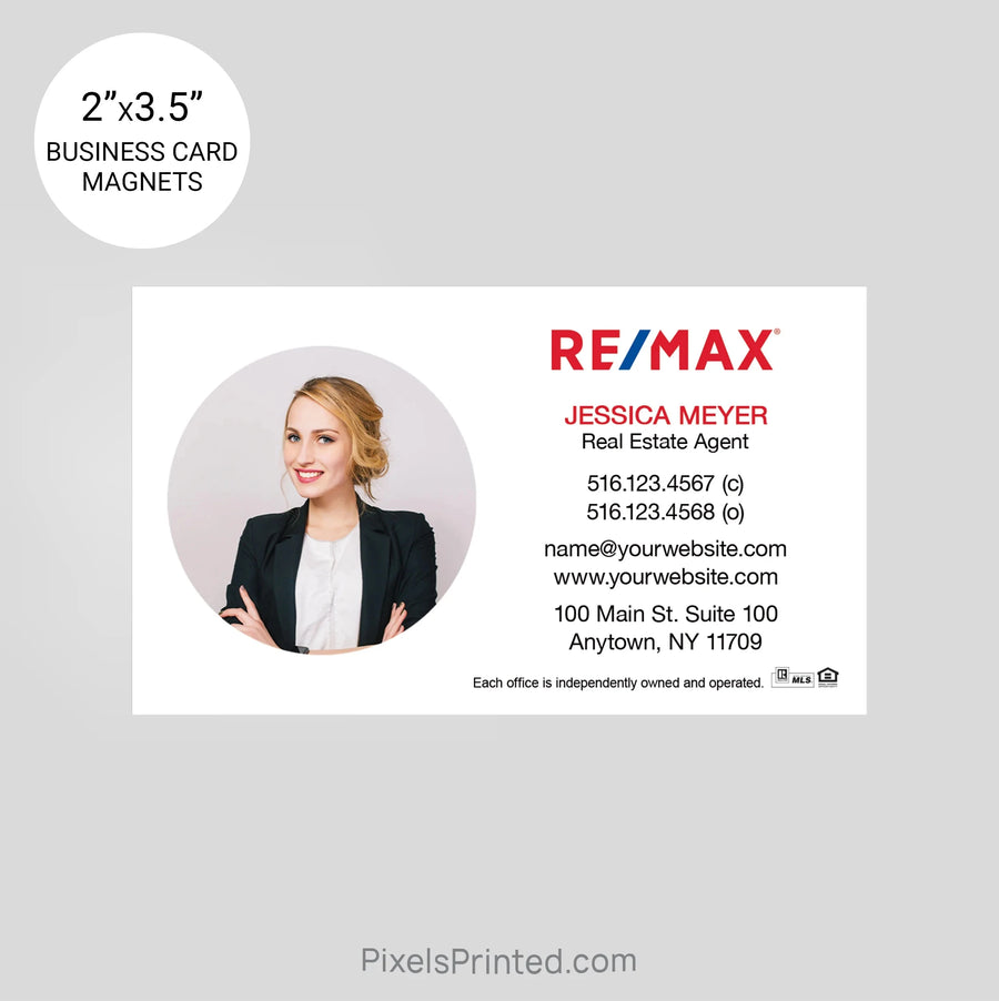 REMAX business card magnets PixelsPrinted 