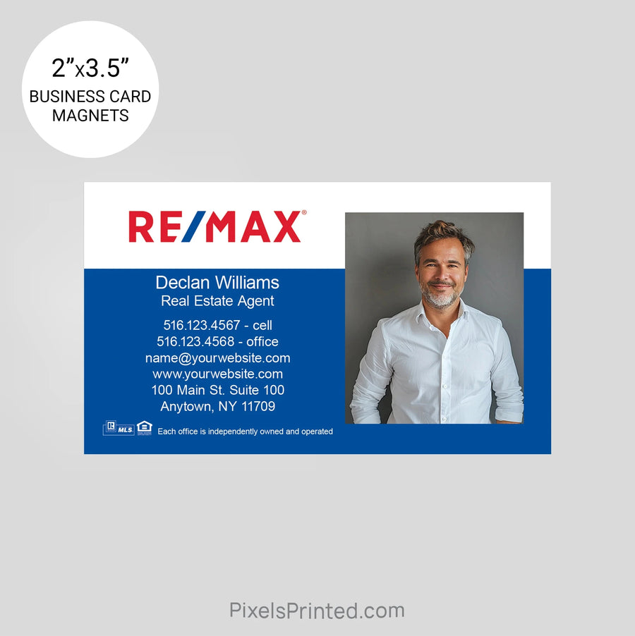 REMAX business card magnets PixelsPrinted 