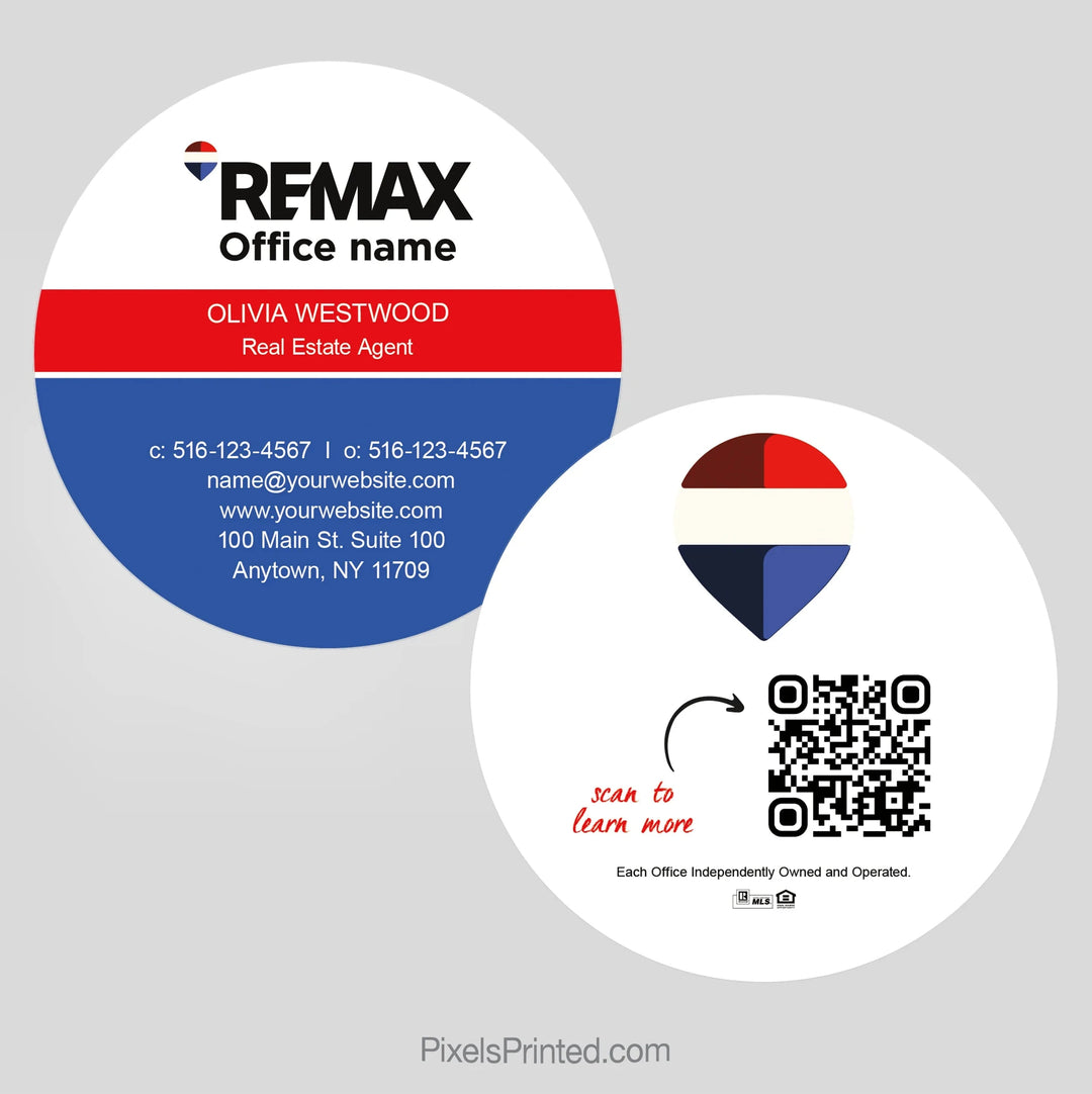 REMAX circle business cards Business Cards PixelsPrinted 