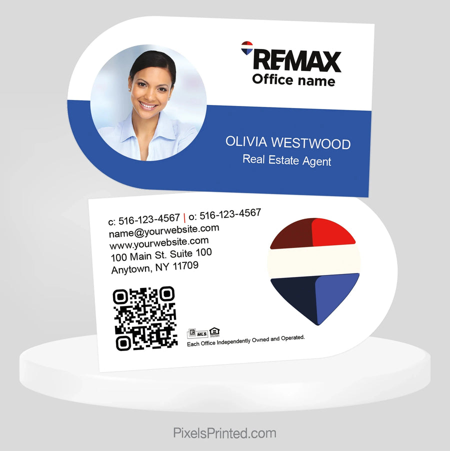 REMAX half circle business cards Business Cards PixelsPrinted 