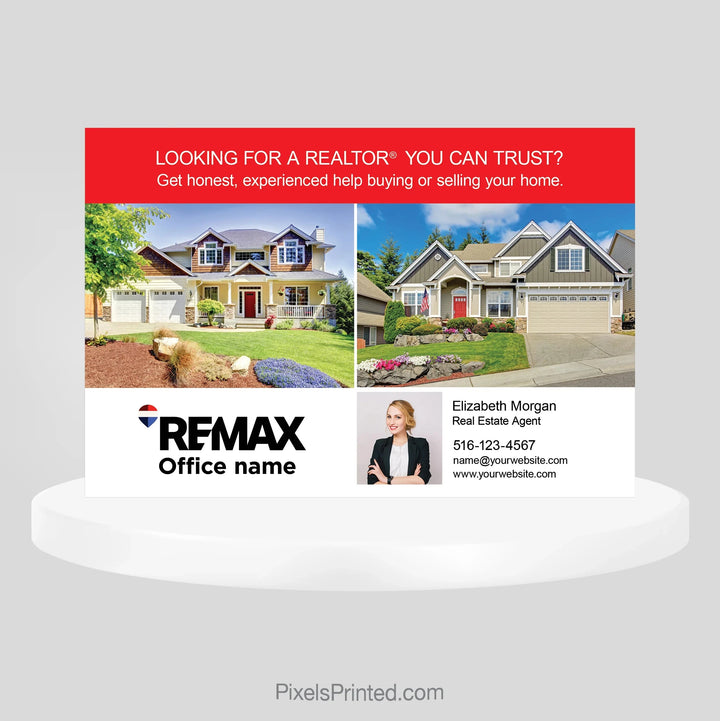 REMAX real estate agent announcement postcards PixelsPrinted 