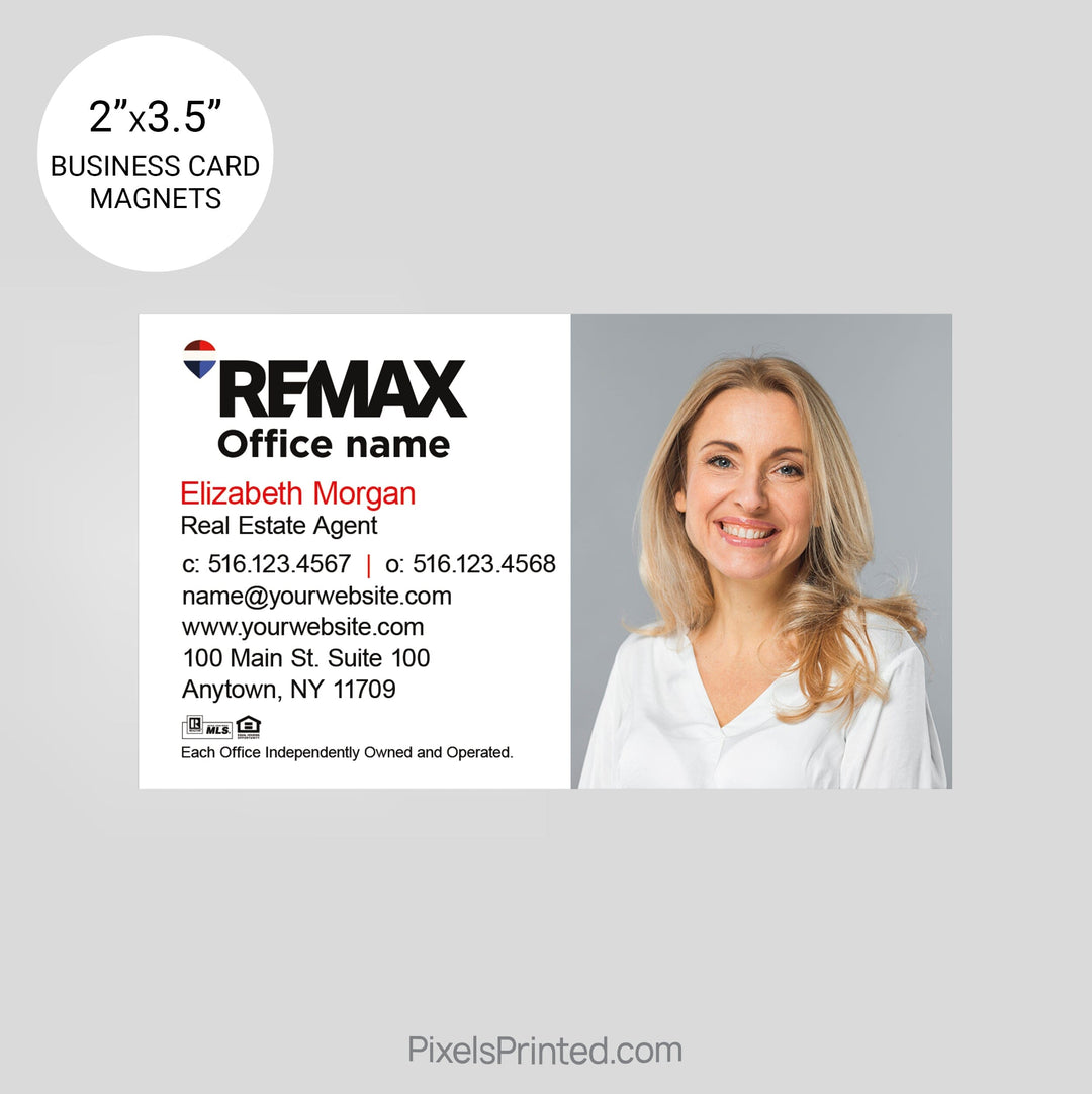 REMAX Real Estate Business Card Magnets card magnets PixelsPrinted 