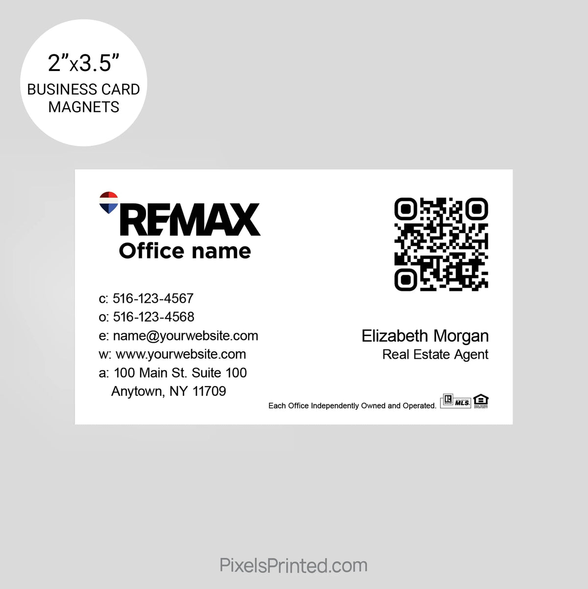 REMAX Real Estate Business Card Magnets card magnets PixelsPrinted 