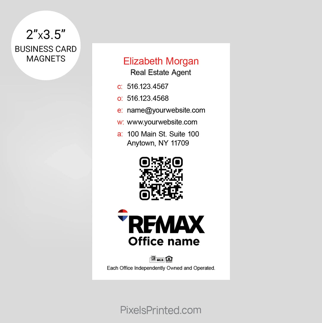 REMAX Real Estate Business Card Magnets card magnets PixelsPrinted 