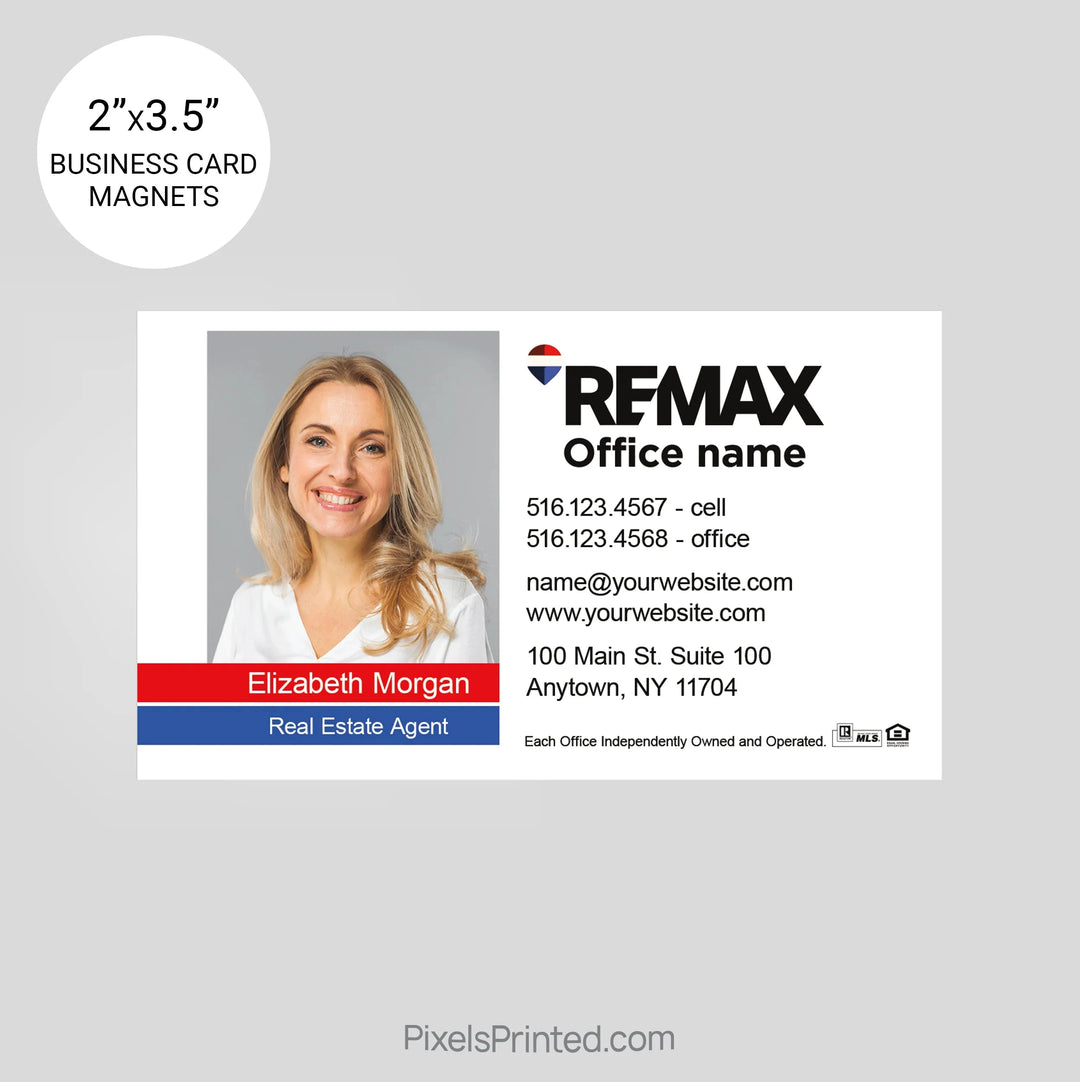 REMAX Real Estate Business Card Magnets card magnets PixelsPrinted 