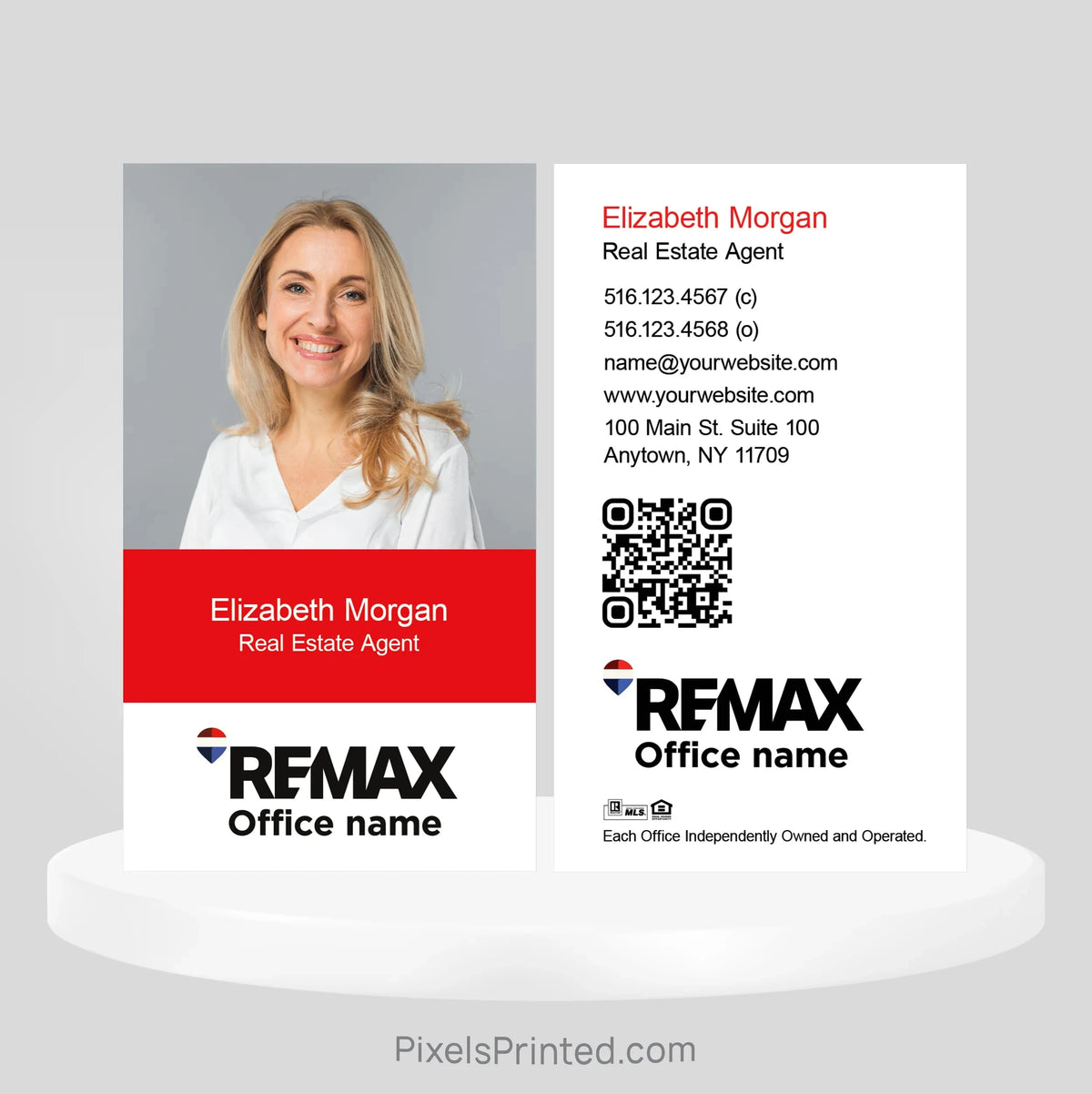 REMAX real estate business cards Business Cards PixelsPrinted 