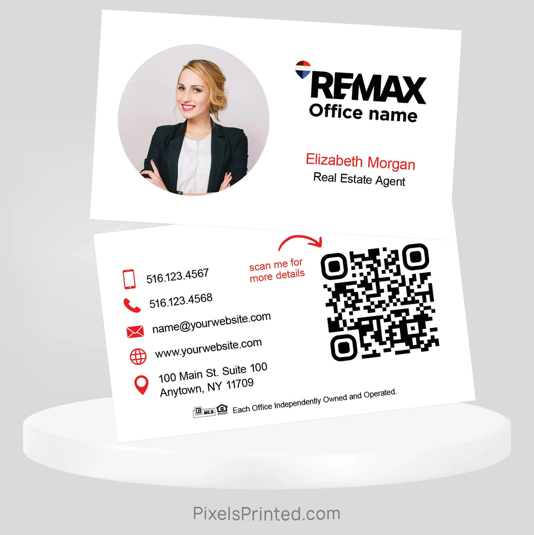 REMAX real estate business cards Business Cards PixelsPrinted 