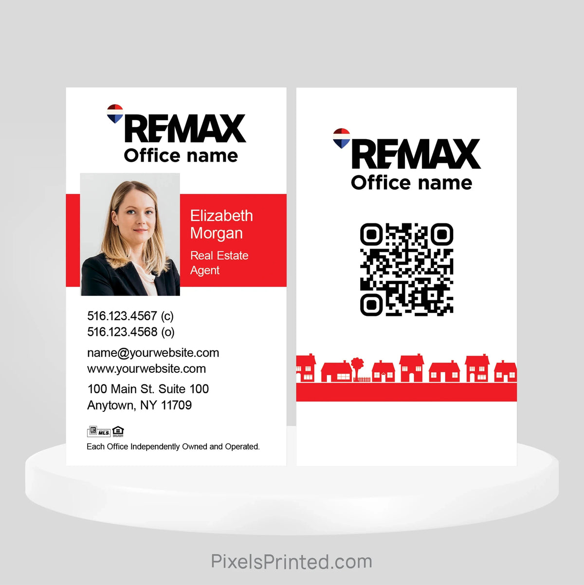REMAX real estate business cards Business Cards PixelsPrinted 