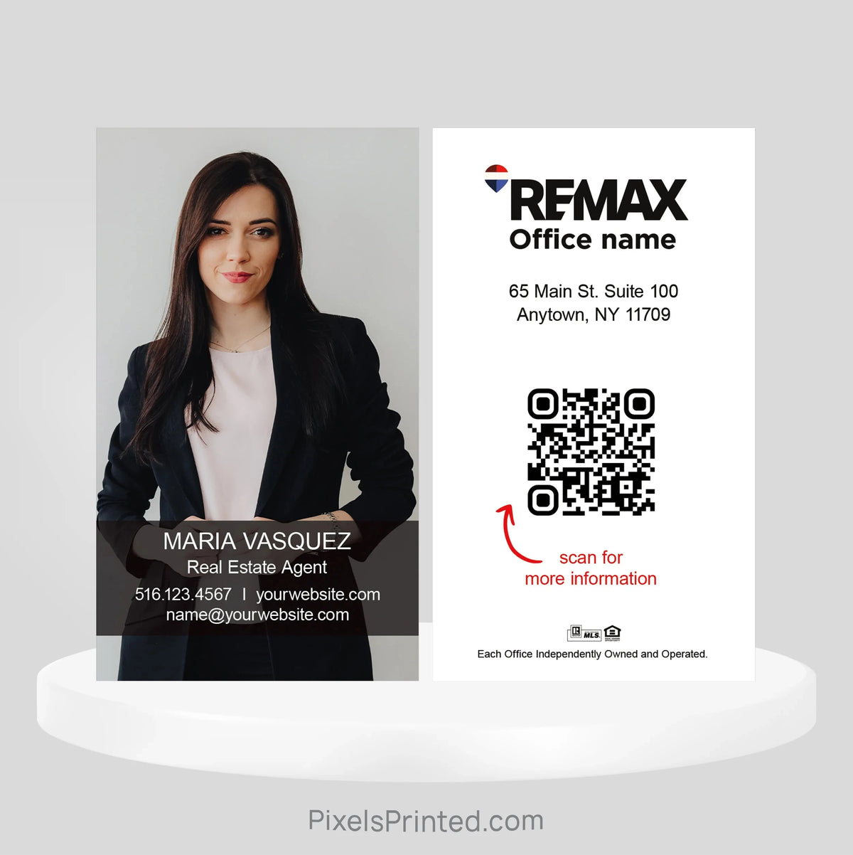 REMAX real estate business cards Business Cards PixelsPrinted 