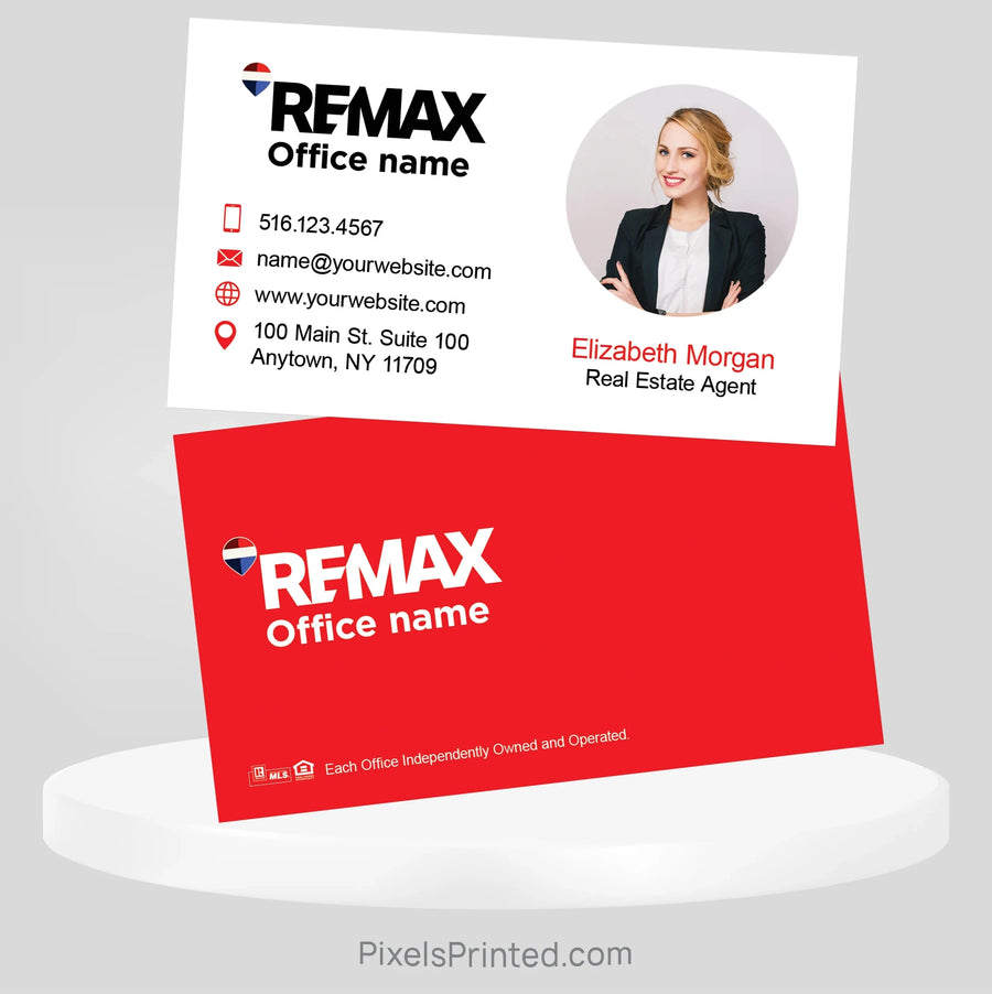 REMAX real estate business cards Business Cards PixelsPrinted 