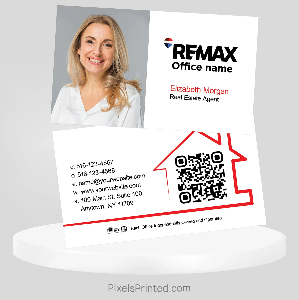 REMAX real estate business cards Business Cards PixelsPrinted 