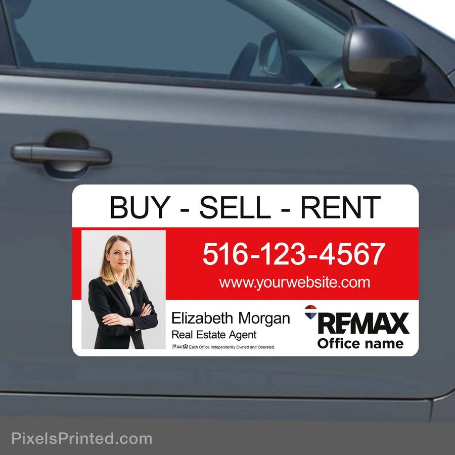 REMAX real estate car magnets - 12”x24” vehicle magnets PixelsPrinted 