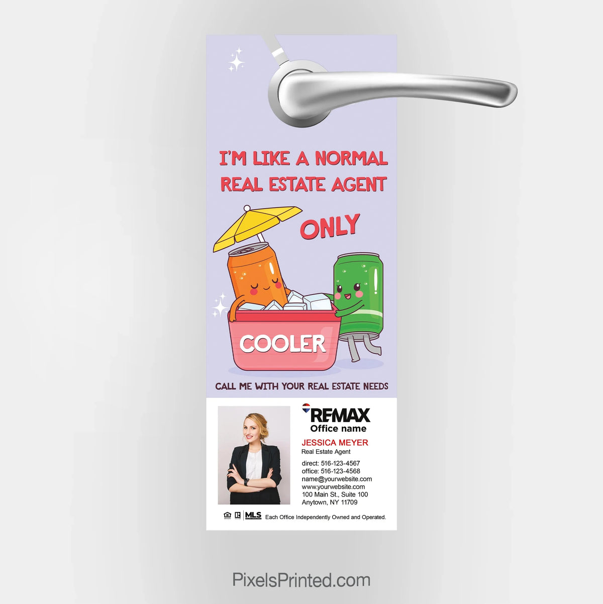 REMAX real estate cool realtor summer door hangers PixelsPrinted 