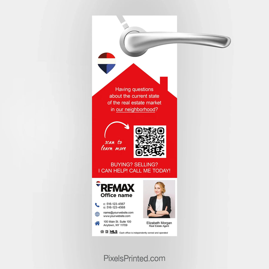 REMAX real estate door hangers PixelsPrinted 