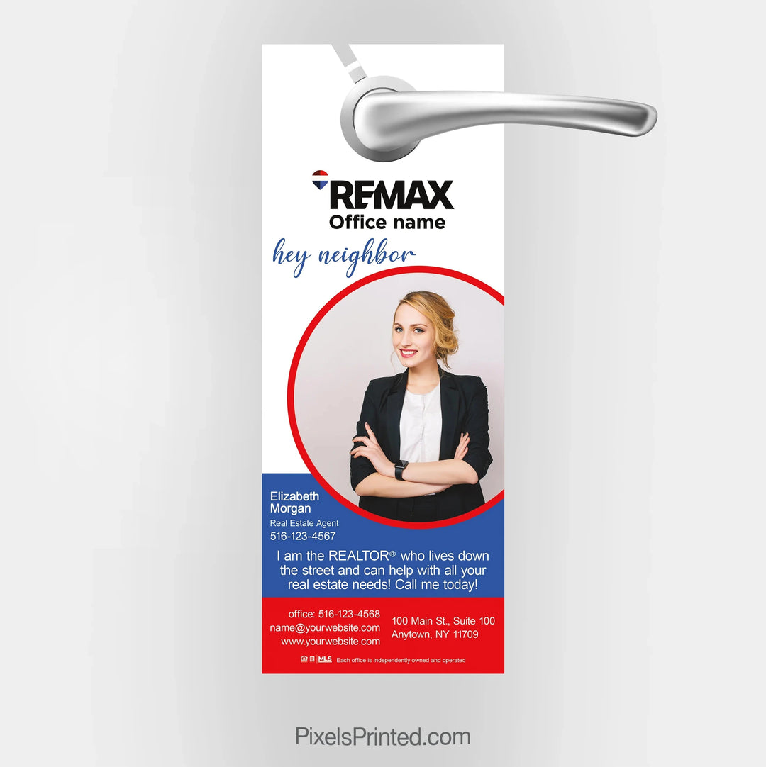 REMAX real estate door hangers PixelsPrinted 