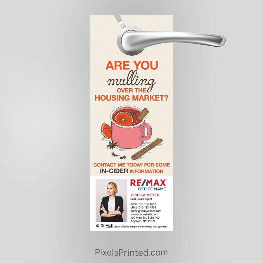 REMAX real estate fall autumn door hangers PixelsPrinted 