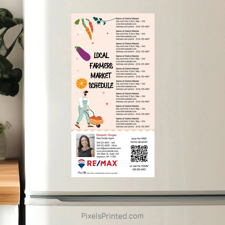 REMAX Real Estate Farmers Market calendar Postcard Magnets postcard magnets PixelsPrinted 