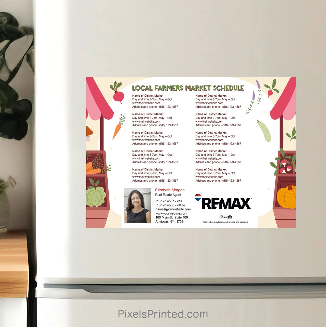 REMAX Real Estate Farmers Market calendar Postcard Magnets postcard magnets PixelsPrinted 