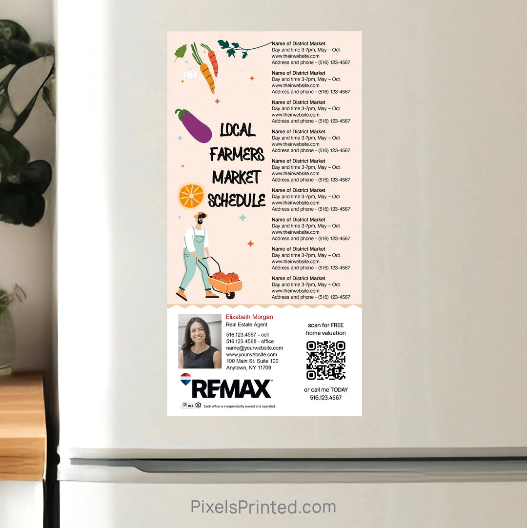 REMAX Real Estate Farmers Market calendar Postcard Magnets postcard magnets PixelsPrinted 
