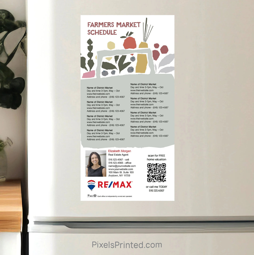 REMAX Real Estate Farmers Market calendar Postcard Magnets postcard magnets PixelsPrinted 