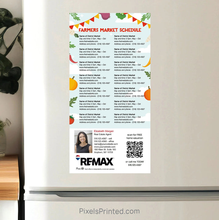 REMAX Real Estate Farmers Market calendar Postcard Magnets postcard magnets PixelsPrinted 
