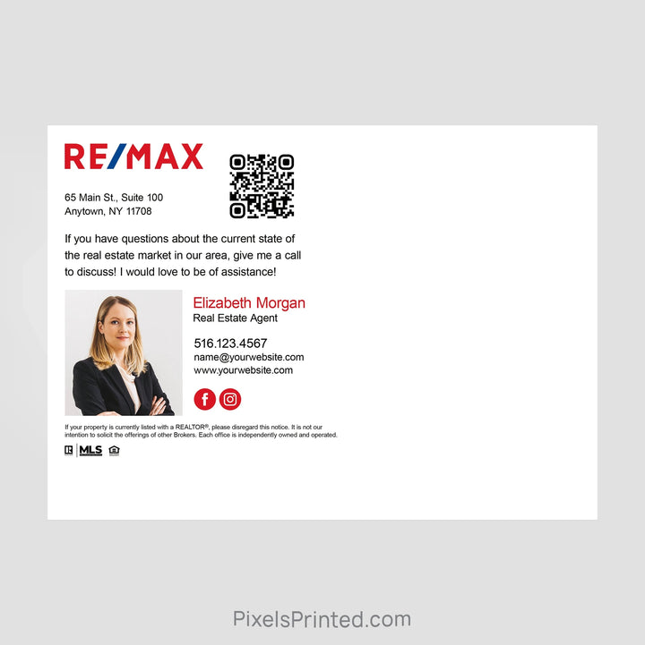 REMAX real estate farmers market schedule postcards PixelsPrinted 