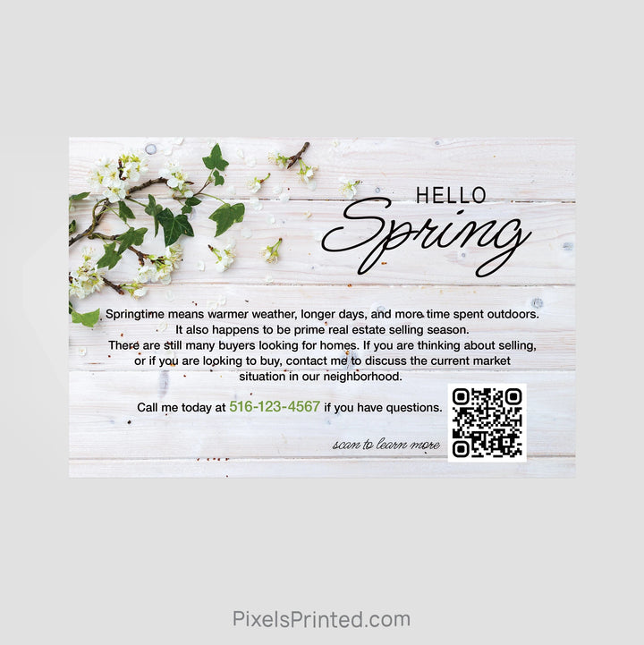 REMAX real estate hello spring postcards PixelsPrinted 