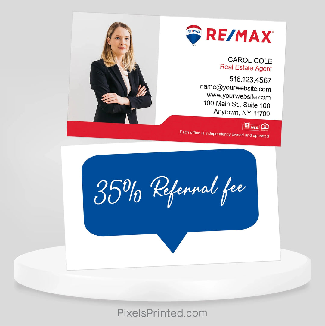 REMAX real estate referral business cards Business Cards PixelsPrinted 