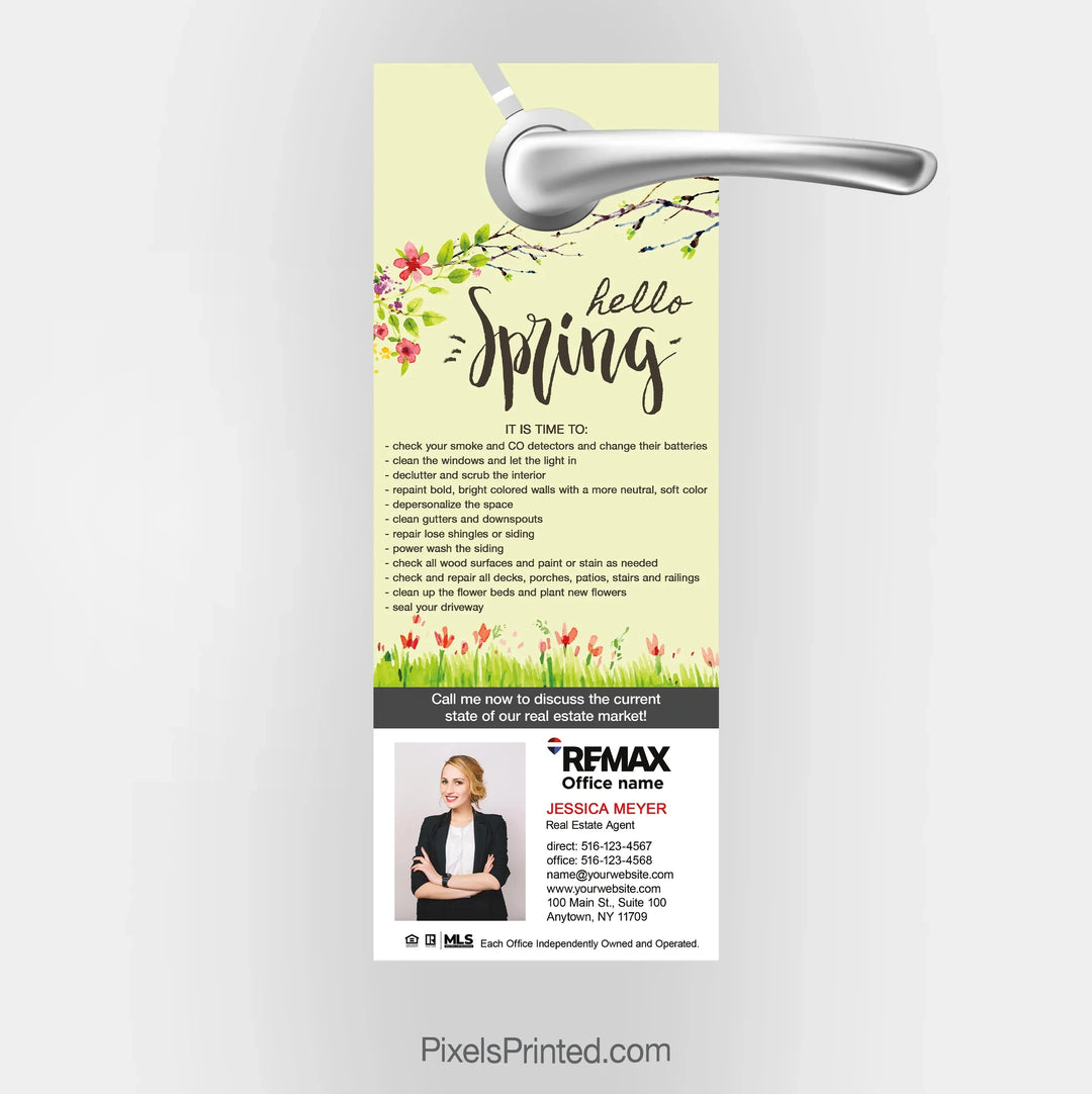 REMAX real estate spring door hangers PixelsPrinted 