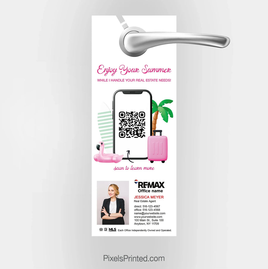 REMAX real estate summer is a great time to buy or sell door hangers PixelsPrinted 