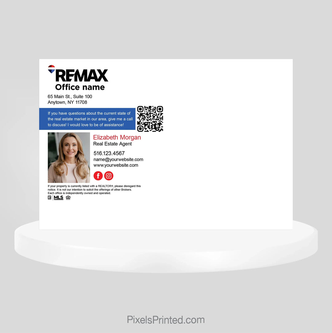 REMAX real estate marketing postcard designed for broad outreach