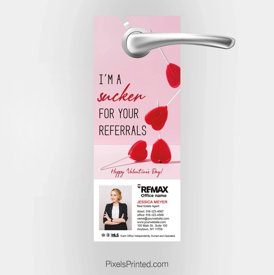 REMAX Real Estate Valentine's Day Door Hangers PixelsPrinted 