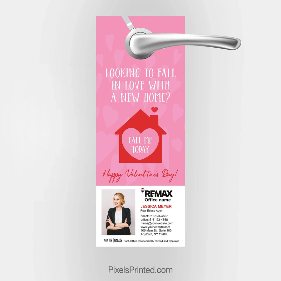 REMAX Real Estate Valentine's Day Love Your Home Door Hangers PixelsPrinted 