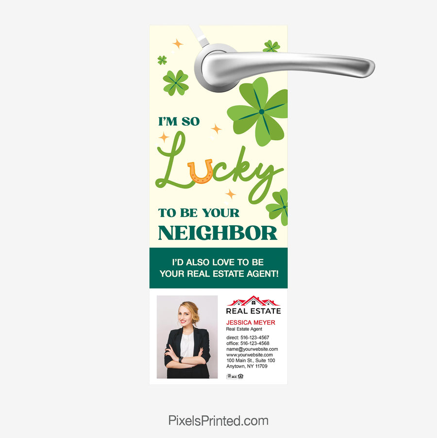 St. Patrick’s Day real estate door hangers