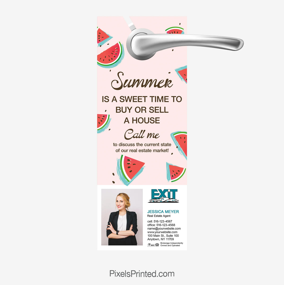 Summer Real Estate Door Hanger for EXIT realty realtors