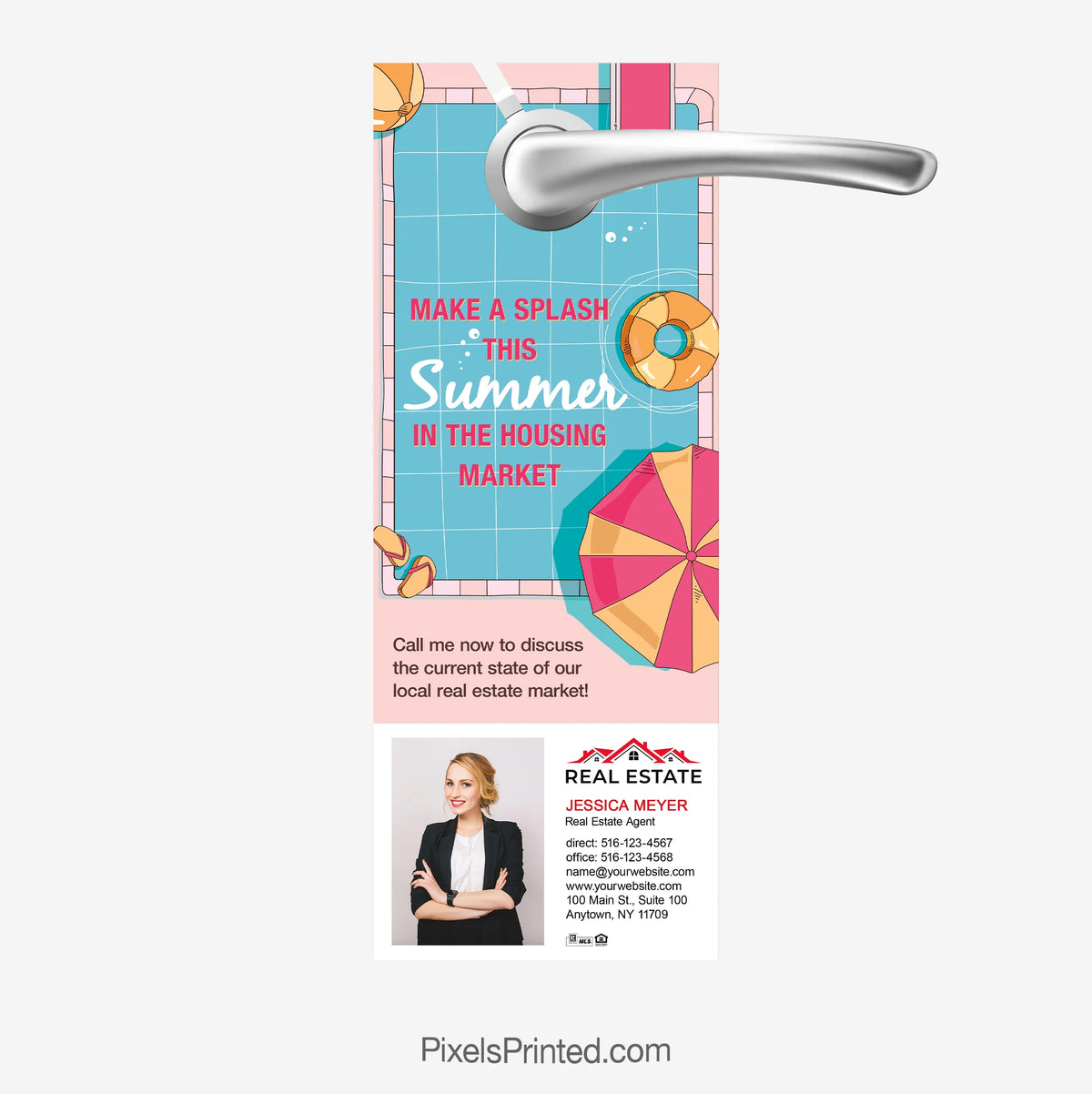 Agent Introduction Summer Realtor Door Hanger