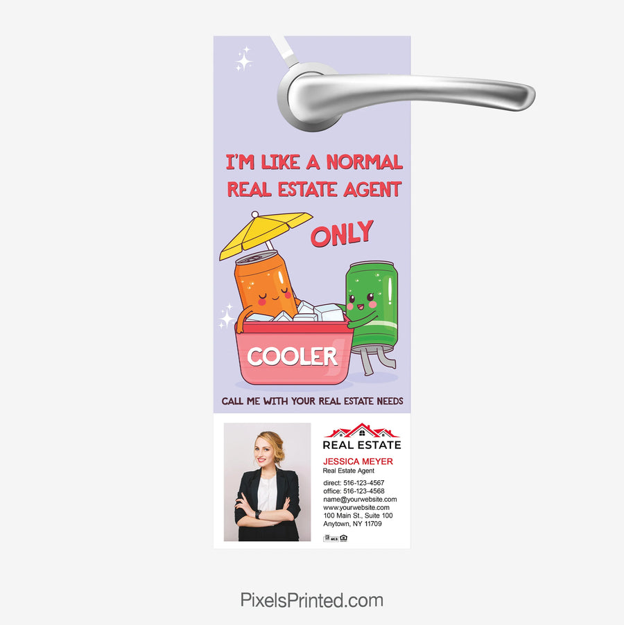 Summer real estate door hanger designed for neighborhood farming