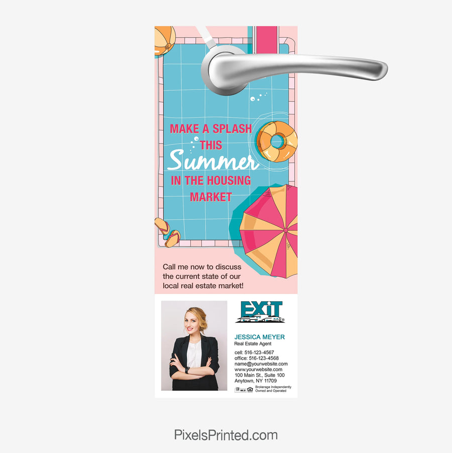 summer exit realty real estate agent door hangers