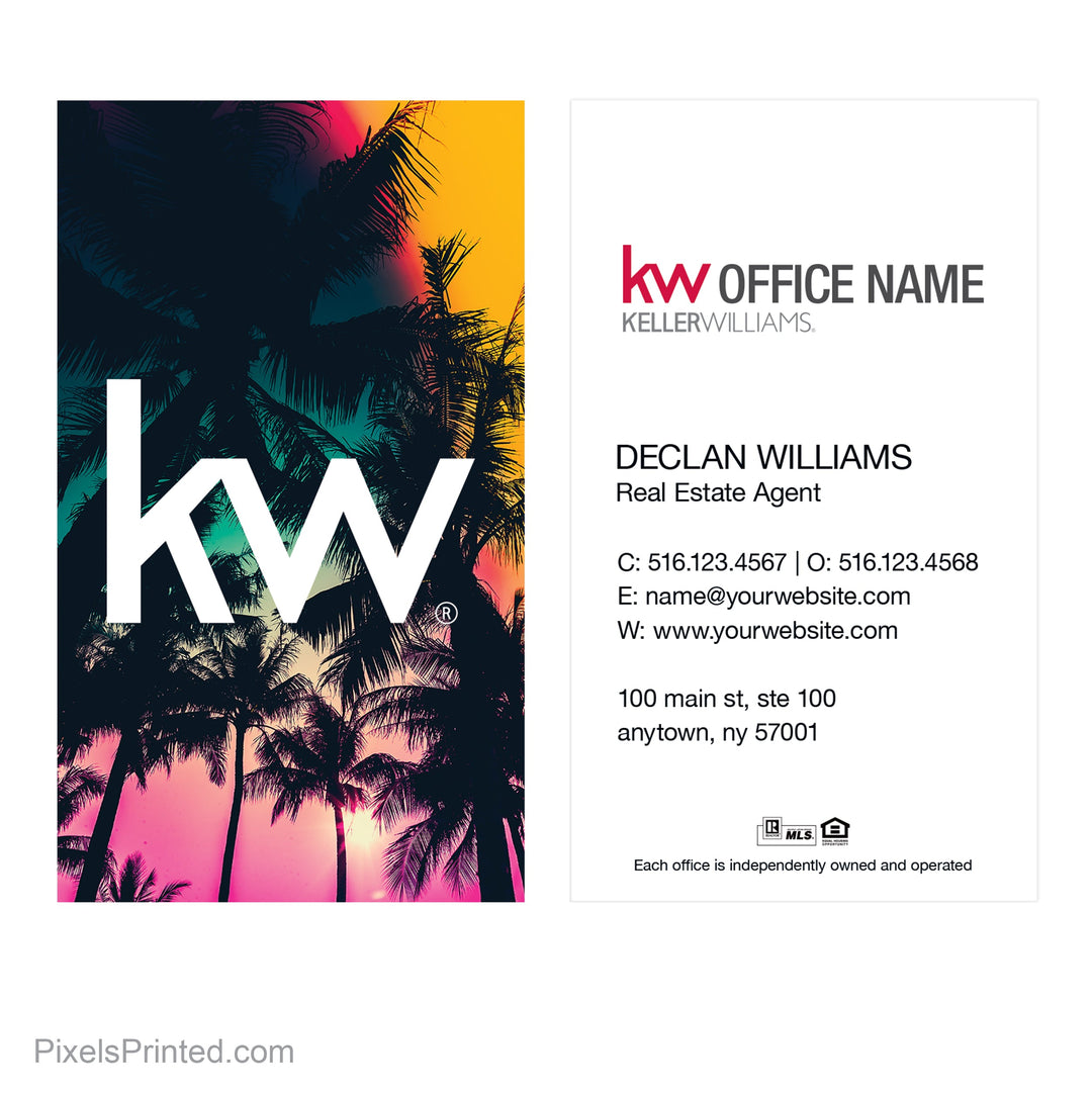 beach Keller Williams business cards Business Cards PixelsPrinted 
