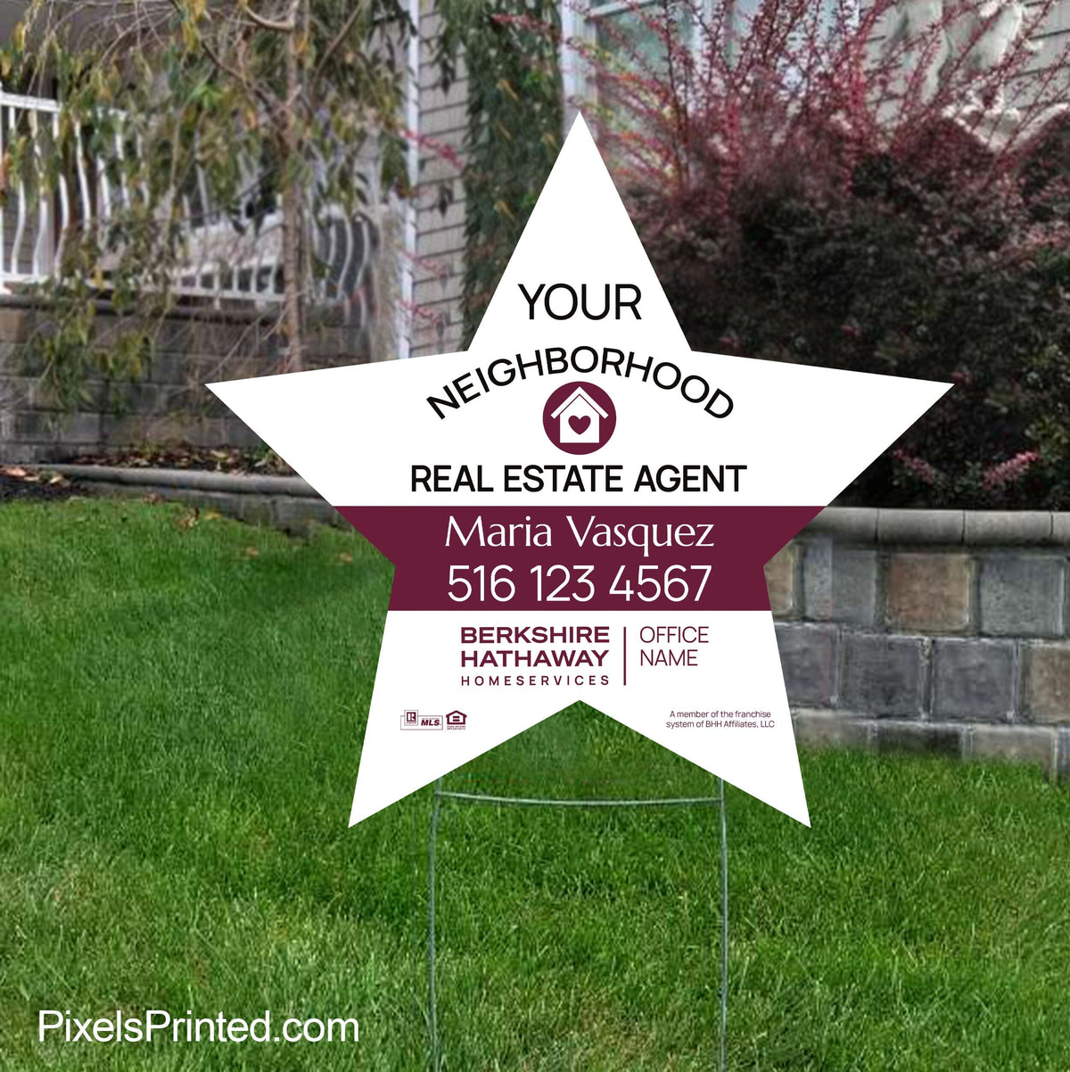 Berkshire Hathaway your neighborhood agent signs yard signs PixelsPrinted 